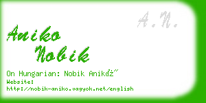 aniko nobik business card